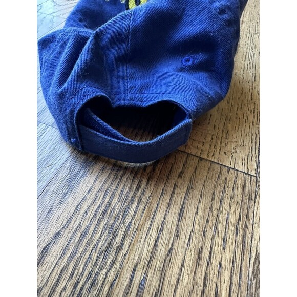 Jimmie Johnson #48 Blue Faux Auto‎ Strapback Hat/Cap Yellow Signature NASCAR GUC - Picture 3 of 5